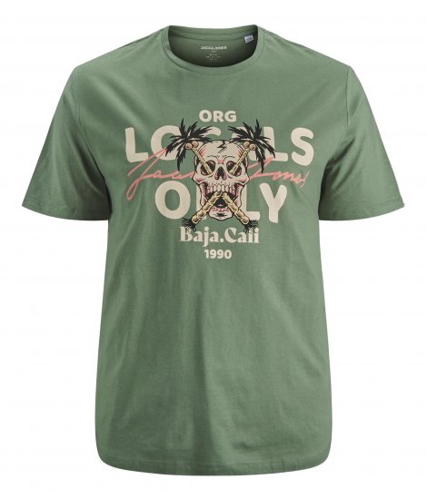 Jack & Jones Summerskull T-Shirt Sea Spray - T-shirts - T-shirts i store størrelser - 2XL-14XL