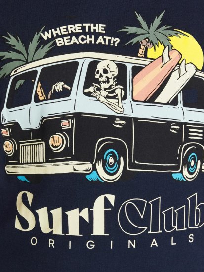 Jack & Jones Summerskull T-Shirt Navy Blazer - T-shirts - T-shirts i store størrelser - 2XL-14XL