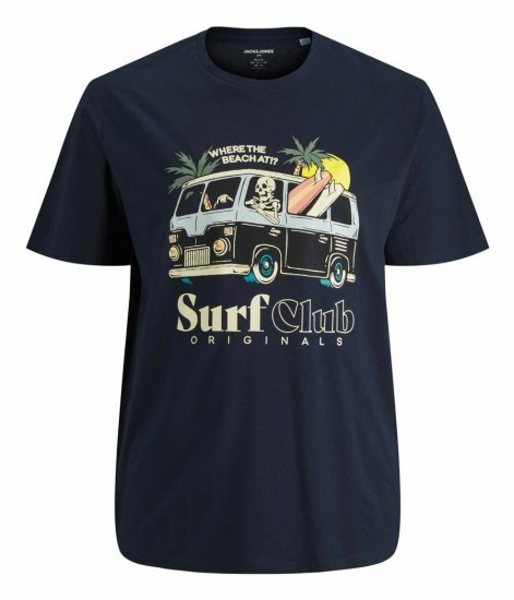 Jack & Jones Summerskull T-Shirt Navy Blazer - T-shirts - T-shirts i store størrelser - 2XL-14XL