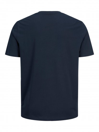 Jack & Jones JJELOGO TEE Navy - T-shirts - T-shirts i store størrelser - 2XL-14XL