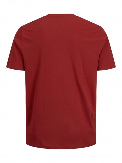 Jack & Jones JJELOGO TEE Red - T-shirts - T-shirts i store størrelser - 2XL-14XL