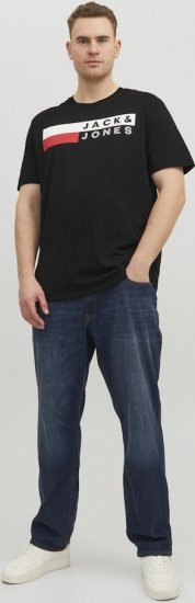 Jack & Jones CORP Logo T-Shirt Black/PLAY 4 - T-shirts - T-shirts i store størrelser - 2XL-14XL