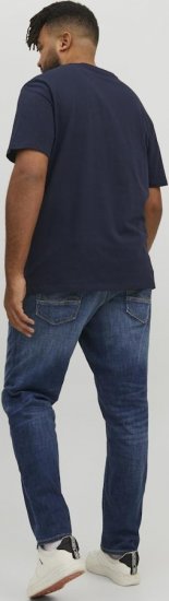 Jack & Jones CORP Logo T-Shirt Navy/PLAY 4 - T-shirts - T-shirts i store størrelser - 2XL-14XL