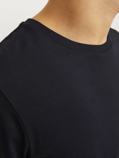 Jack & Jones CORP Logo T-Shirt Black w Small Black Print - T-shirts - T-shirts i store størrelser - 2XL-14XL