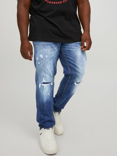 Jack & Jones JJIGLENN JJSEAL Blue Denim Jeans - Jeans og bukser - Herrejeans og bukser i store størrelser W40-W70
