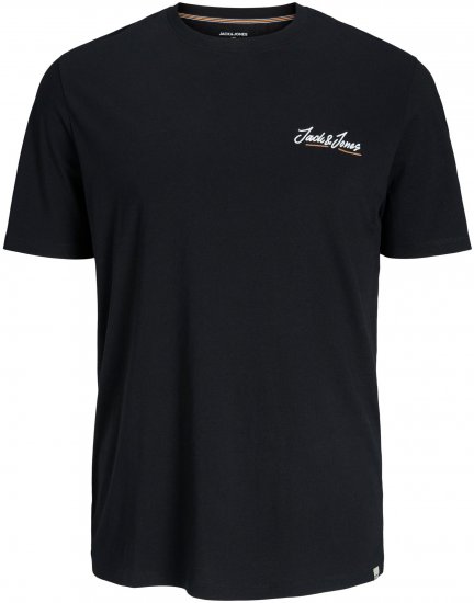 Jack & Jones JORPAUL TONS TEE Black - T-shirts - T-shirts i store størrelser - 2XL-14XL
