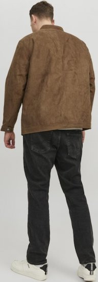 Jack & Jones Rocky Urban Rider Leather Jacket Brown - Jakker - Jakker i store størrelser, 2XL- 12XL