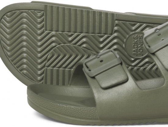 Jack & Jones Croxton Moulded Sandals Khaki - Herresko 40-52 - 