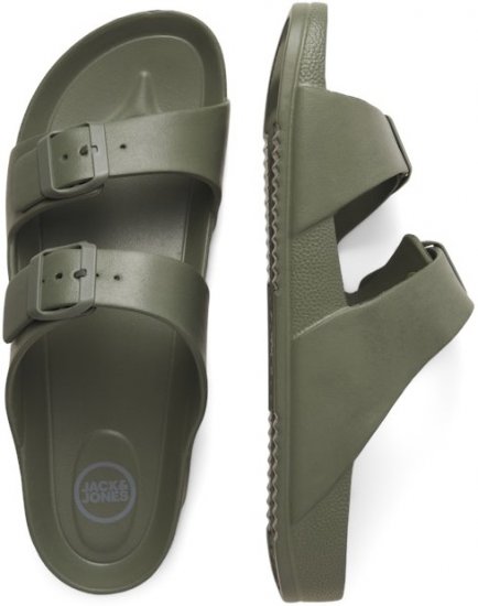 Jack & Jones Croxton Moulded Sandals Khaki - Herresko 40-52 - 