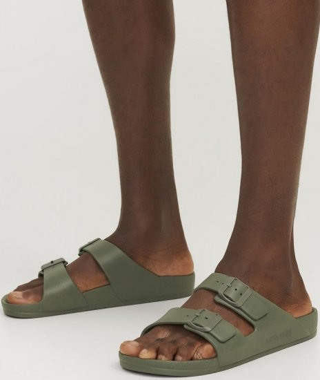 Jack & Jones Croxton Moulded Sandals Khaki - Herresko 40-52 - 