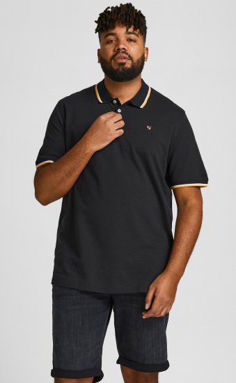 Jack & Jones JPRWINBLU Poloshirt Black - Polotrøjer - Polotrøjer 2XL-8XL