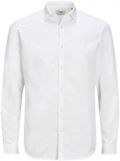 Jack & Jones CARDIFF Dress Shirt White - Skjorter - Skjorter til store mænd 2XL- 8XL