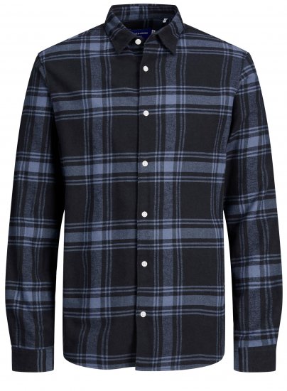 Jack & Jones JORJOSHUA Checked Shirt Navy - Skjorter - Skjorter til store mænd 2XL- 8XL