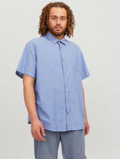 Jack & Jones JORABEL Casual Shirt Ensign Blue - Skjorter - Skjorter til store mænd 2XL- 8XL