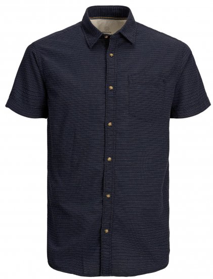 Jack & Jones JORABEL Casual Shirt Navy - Skjorter - Skjorter til store mænd 2XL- 8XL