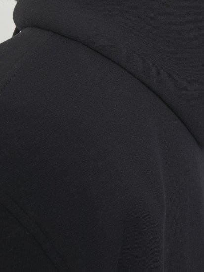 Jack & Jones ESTERBRO Zip Hoodie Black - Trøjer og hættetrøjer - Trøjer og Hættetrøjer i store størrelser - 2XL-14XL