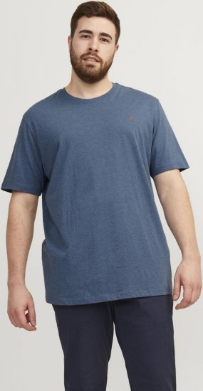 Jack & Jones PAULOS T-Shirt Denim Blue - T-shirts - T-shirts i store størrelser - 2XL-14XL