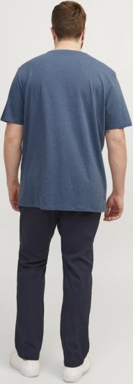 Jack & Jones PAULOS T-Shirt Denim Blue - T-shirts - T-shirts i store størrelser - 2XL-14XL