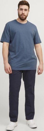 Jack & Jones PAULOS T-Shirt Denim Blue - T-shirts - T-shirts i store størrelser - 2XL-14XL
