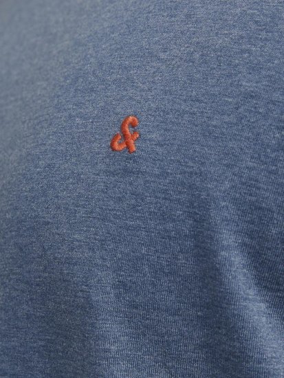 Jack & Jones PAULOS T-Shirt Denim Blue - T-shirts - T-shirts i store størrelser - 2XL-14XL