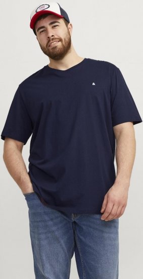 Jack & Jones PAULOS T-Shirt Navy Blazer - T-shirts - T-shirts i store størrelser - 2XL-14XL