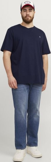 Jack & Jones PAULOS T-Shirt Navy Blazer - T-shirts - T-shirts i store størrelser - 2XL-14XL