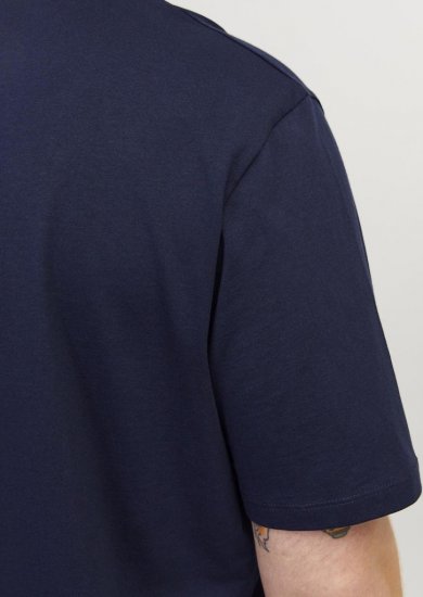Jack & Jones PAULOS T-Shirt Navy Blazer - T-shirts - T-shirts i store størrelser - 2XL-14XL
