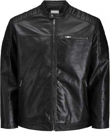 Jack & Jones ROCKY Jacket Black - Jakker - Jakker i store størrelser, 2XL- 12XL