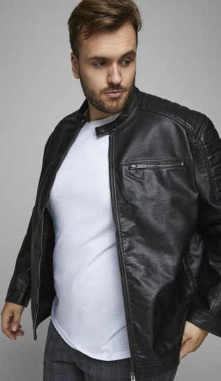 Jack & Jones ROCKY Jacket Black - Jakker - Jakker i store størrelser, 2XL- 12XL
