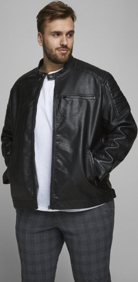 Jack & Jones ROCKY Jacket Black - Jakker - Jakker i store størrelser, 2XL- 12XL