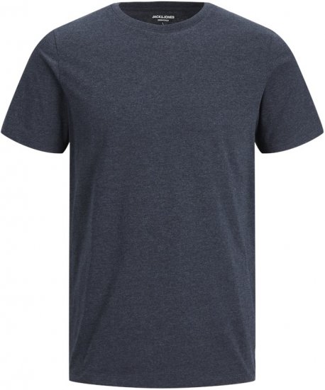Jack & Jones ORGANIC T-Shirt Navy Blazer/Melange - T-shirts - T-shirts i store størrelser - 2XL-14XL