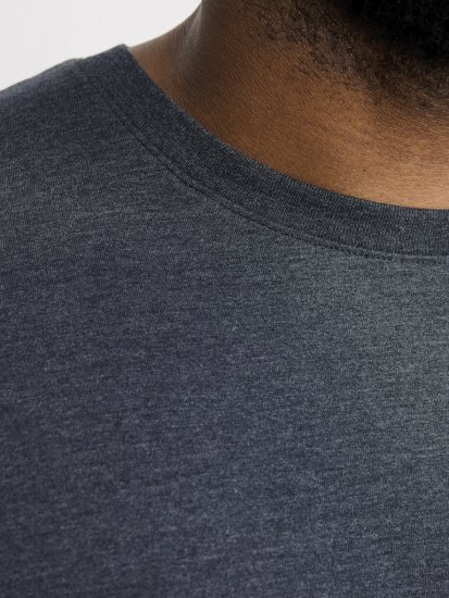 Jack & Jones ORGANIC T-Shirt Navy Blazer/Melange - T-shirts - T-shirts i store størrelser - 2XL-14XL