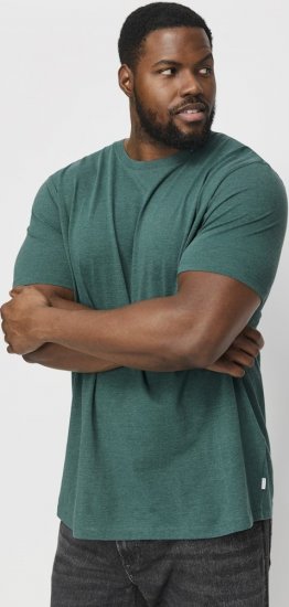 Jack & Jones ORGANIC T-Shirt Green/Melange - T-shirts - T-shirts i store størrelser - 2XL-14XL