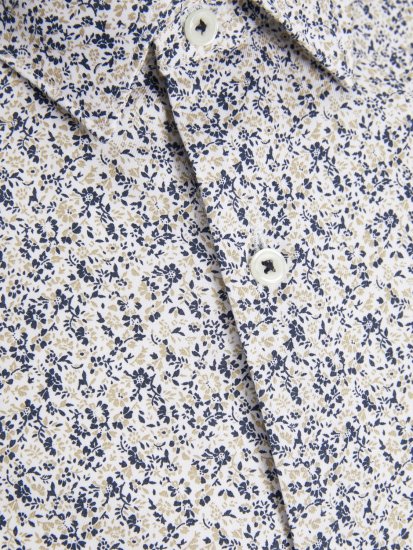 Jack & Jones JPRBLANORDIC LS Shirt White - Skjorter - Skjorter til store mænd 2XL- 8XL