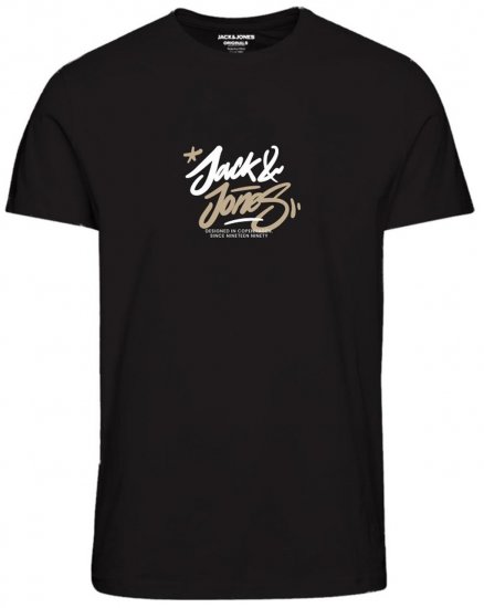 Jack & Jones JORSEQUOIA T-Shirt Black - T-shirts - T-shirts i store størrelser - 2XL-14XL