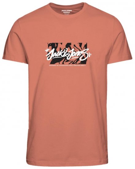 Jack & Jones JORSEQUOIA T-Shirt Canyon Sunset - T-shirts - T-shirts i store størrelser - 2XL-14XL
