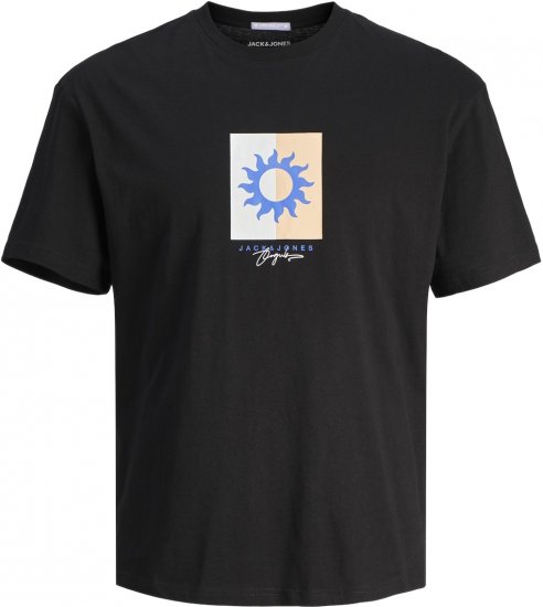 Jack & Jones JORMARBELLA BRANDING TEE SS Black - T-shirts - T-shirts i store størrelser - 2XL-14XL