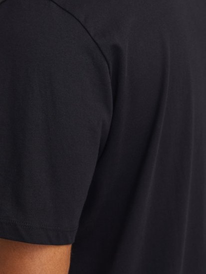 Jack & Jones LOGO O-Neck T-Shirt Black - T-shirts - T-shirts i store størrelser - 2XL-14XL