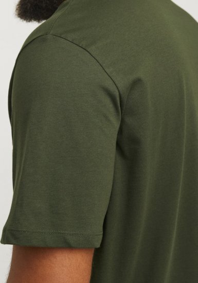 Jack & Jones JJELOGO O-Neck T-Shirt Kombu Green - T-shirts - T-shirts i store størrelser - 2XL-14XL