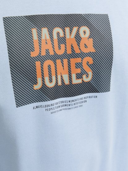 Jack & Jones HUDSON Sweatshirt Chambray Blue - Trøjer og hættetrøjer - Trøjer og Hættetrøjer i store størrelser - 2XL-14XL