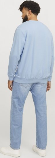 Jack & Jones HUDSON Sweatshirt Chambray Blue - Trøjer og hættetrøjer - Trøjer og Hættetrøjer i store størrelser - 2XL-14XL