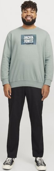 Jack & Jones HUDSON Sweatshirt Iceberg Green - Trøjer og hættetrøjer - Trøjer og Hættetrøjer i store størrelser - 2XL-14XL