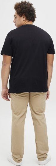 Jack & Jones Tarmac Branding Crew Neck T-Shirt Black - T-shirts - T-shirts i store størrelser - 2XL-14XL