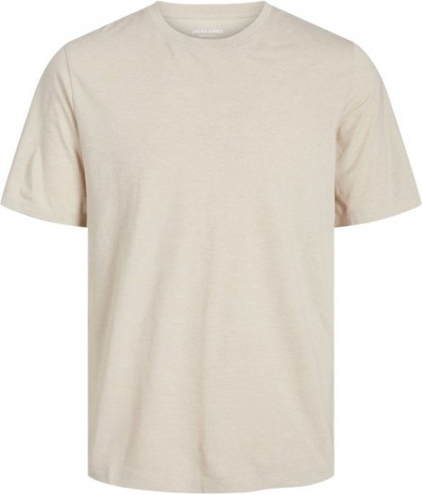 Jack & Jones ORGANIC T-Shirt Grey/Melange - T-shirts - T-shirts i store størrelser - 2XL-14XL