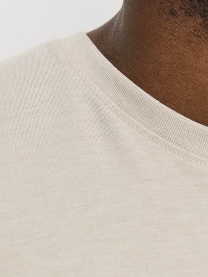 Jack & Jones ORGANIC T-Shirt Grey/Melange - T-shirts - T-shirts i store størrelser - 2XL-14XL