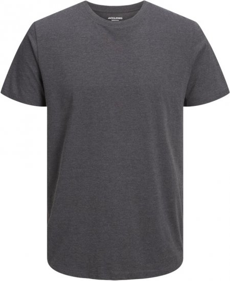 Jack & Jones ORGANIC T-Shirt Dark Grey Melange - T-shirts - T-shirts i store størrelser - 2XL-14XL