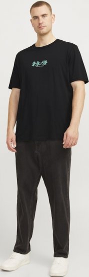 Jack & Jones Dreams Front & Back Print Crew Neck T-Shirt Black - T-shirts - T-shirts i store størrelser - 2XL-14XL