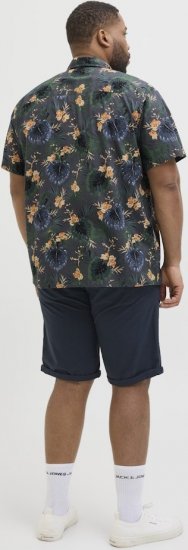 Jack & Jones Hawaii AOP Shirt Grey - Skjorter - Skjorter til store mænd 2XL- 8XL