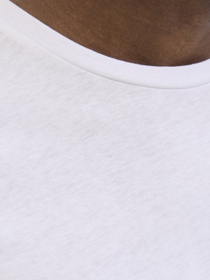  Jack & Jones Jaxon Crew Neck T-Shirt White - T-shirts - T-shirts i store størrelser - 2XL-14XL