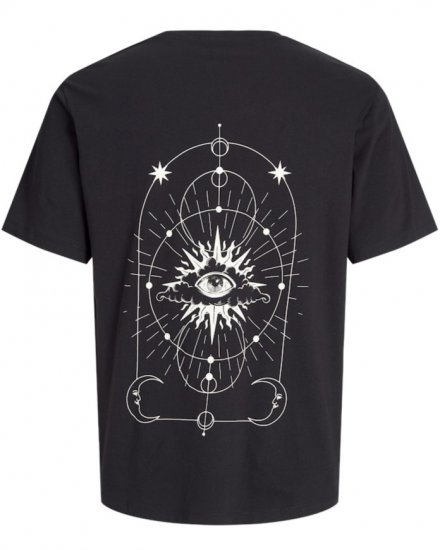  Jack & Jones Jackie Crew Neck T-Shirt Black - T-shirts - T-shirts i store størrelser - 2XL-14XL